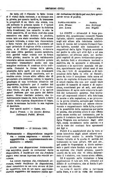 Annali della giurisprudenza italiana raccolta generale delle decisioni delle Corti di cassazione e d'appello in materia civile, criminale, commerciale, di diritto pubblico e amministrativo, e di procedura civile e penale