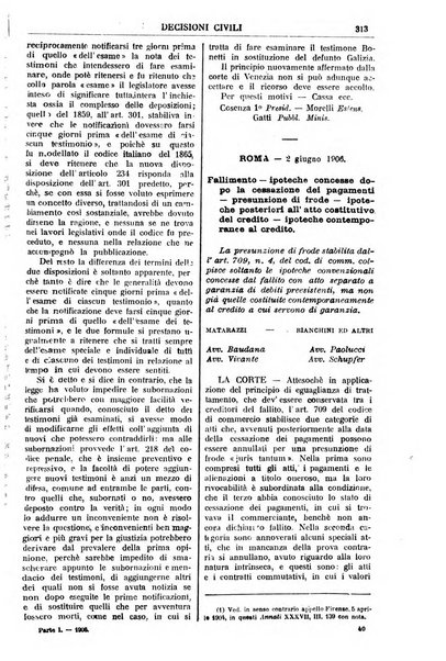 Annali della giurisprudenza italiana raccolta generale delle decisioni delle Corti di cassazione e d'appello in materia civile, criminale, commerciale, di diritto pubblico e amministrativo, e di procedura civile e penale