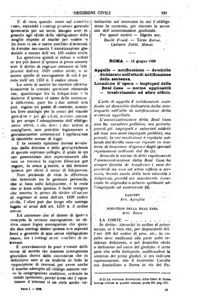 Annali della giurisprudenza italiana raccolta generale delle decisioni delle Corti di cassazione e d'appello in materia civile, criminale, commerciale, di diritto pubblico e amministrativo, e di procedura civile e penale