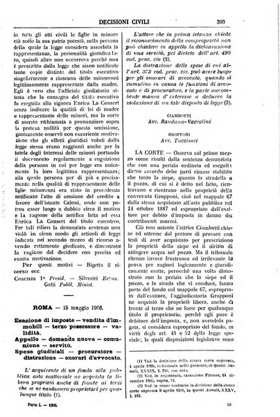 Annali della giurisprudenza italiana raccolta generale delle decisioni delle Corti di cassazione e d'appello in materia civile, criminale, commerciale, di diritto pubblico e amministrativo, e di procedura civile e penale