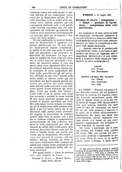 Annali della giurisprudenza italiana raccolta generale delle decisioni delle Corti di cassazione e d'appello in materia civile, criminale, commerciale, di diritto pubblico e amministrativo, e di procedura civile e penale