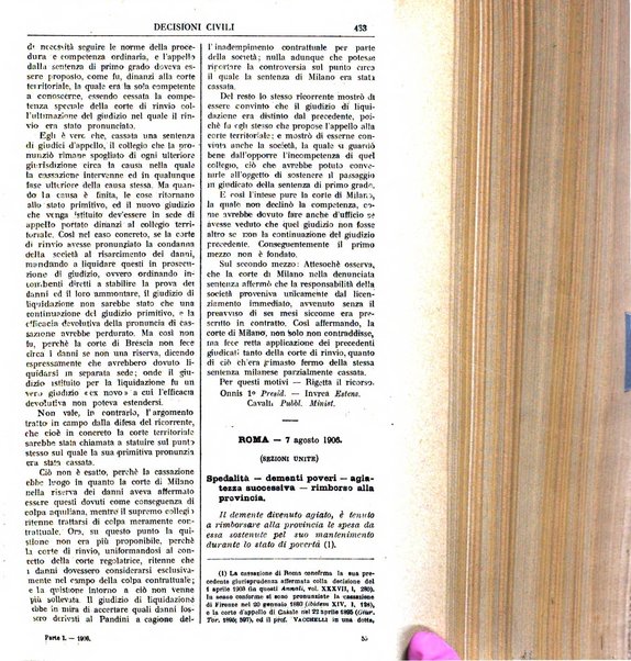 Annali della giurisprudenza italiana raccolta generale delle decisioni delle Corti di cassazione e d'appello in materia civile, criminale, commerciale, di diritto pubblico e amministrativo, e di procedura civile e penale