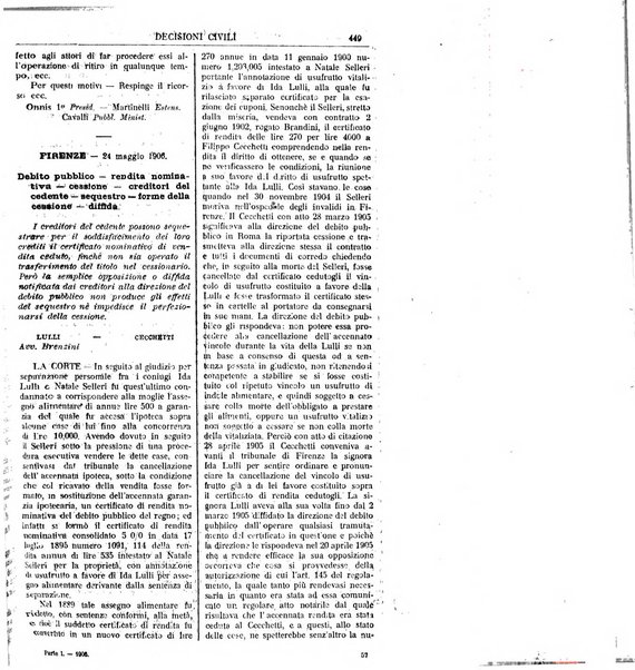 Annali della giurisprudenza italiana raccolta generale delle decisioni delle Corti di cassazione e d'appello in materia civile, criminale, commerciale, di diritto pubblico e amministrativo, e di procedura civile e penale