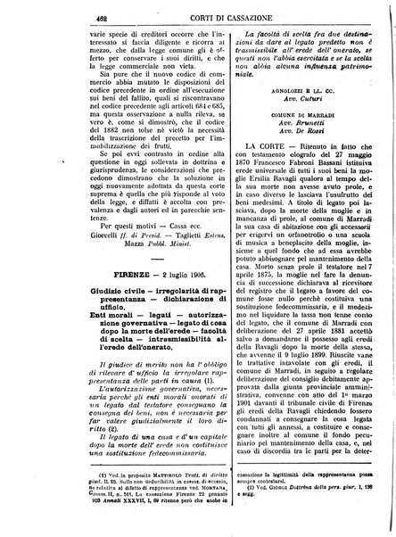 Annali della giurisprudenza italiana raccolta generale delle decisioni delle Corti di cassazione e d'appello in materia civile, criminale, commerciale, di diritto pubblico e amministrativo, e di procedura civile e penale