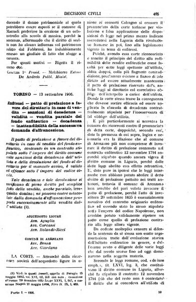 Annali della giurisprudenza italiana raccolta generale delle decisioni delle Corti di cassazione e d'appello in materia civile, criminale, commerciale, di diritto pubblico e amministrativo, e di procedura civile e penale