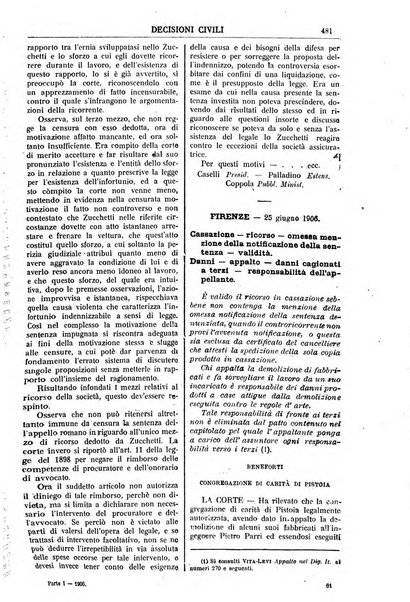 Annali della giurisprudenza italiana raccolta generale delle decisioni delle Corti di cassazione e d'appello in materia civile, criminale, commerciale, di diritto pubblico e amministrativo, e di procedura civile e penale