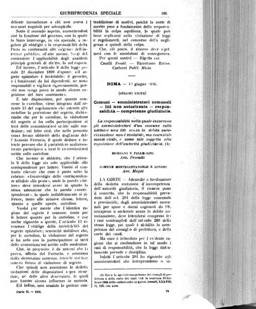 Annali della giurisprudenza italiana raccolta generale delle decisioni delle Corti di cassazione e d'appello in materia civile, criminale, commerciale, di diritto pubblico e amministrativo, e di procedura civile e penale