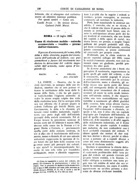 Annali della giurisprudenza italiana raccolta generale delle decisioni delle Corti di cassazione e d'appello in materia civile, criminale, commerciale, di diritto pubblico e amministrativo, e di procedura civile e penale