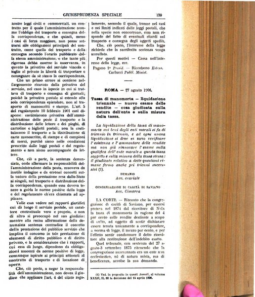 Annali della giurisprudenza italiana raccolta generale delle decisioni delle Corti di cassazione e d'appello in materia civile, criminale, commerciale, di diritto pubblico e amministrativo, e di procedura civile e penale