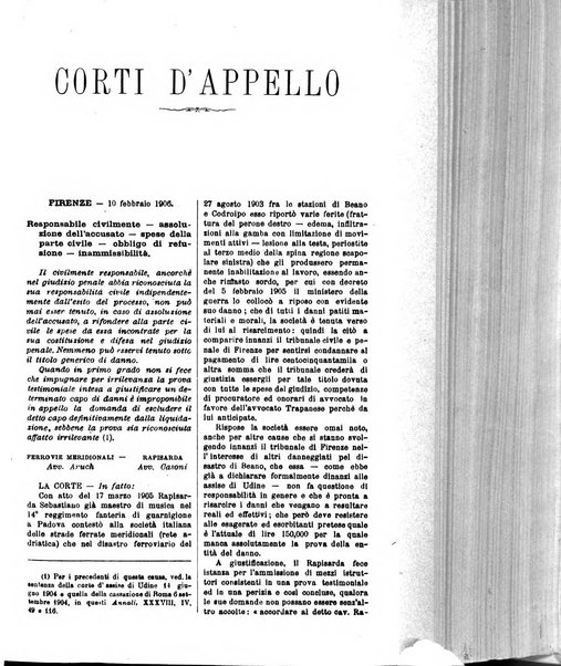 Annali della giurisprudenza italiana raccolta generale delle decisioni delle Corti di cassazione e d'appello in materia civile, criminale, commerciale, di diritto pubblico e amministrativo, e di procedura civile e penale