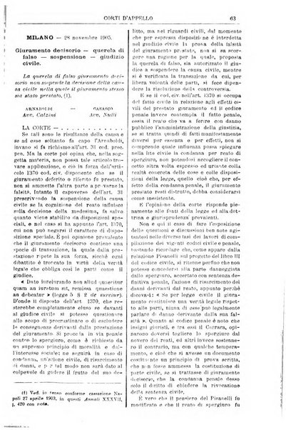 Annali della giurisprudenza italiana raccolta generale delle decisioni delle Corti di cassazione e d'appello in materia civile, criminale, commerciale, di diritto pubblico e amministrativo, e di procedura civile e penale