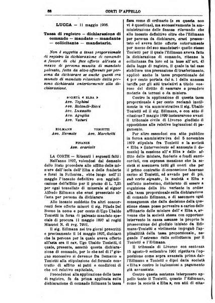 Annali della giurisprudenza italiana raccolta generale delle decisioni delle Corti di cassazione e d'appello in materia civile, criminale, commerciale, di diritto pubblico e amministrativo, e di procedura civile e penale