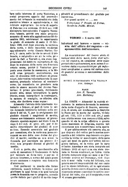 Annali della giurisprudenza italiana raccolta generale delle decisioni delle Corti di cassazione e d'appello in materia civile, criminale, commerciale, di diritto pubblico e amministrativo, e di procedura civile e penale