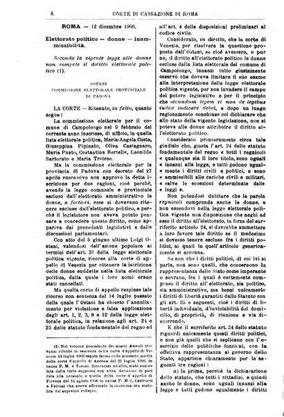 Annali della giurisprudenza italiana raccolta generale delle decisioni delle Corti di cassazione e d'appello in materia civile, criminale, commerciale, di diritto pubblico e amministrativo, e di procedura civile e penale