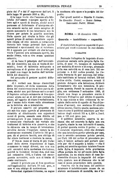 Annali della giurisprudenza italiana raccolta generale delle decisioni delle Corti di cassazione e d'appello in materia civile, criminale, commerciale, di diritto pubblico e amministrativo, e di procedura civile e penale