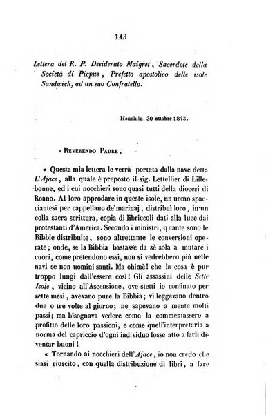 Annali della propagazione della fede raccolta periodica delle lettere dei vescovi e dei missionarj delle missioni nei due mondi ... che forma il seguito delle Lettere edificanti