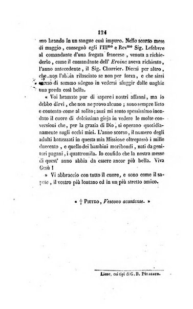 Annali della propagazione della fede raccolta periodica delle lettere dei vescovi e dei missionarj delle missioni nei due mondi ... che forma il seguito delle Lettere edificanti