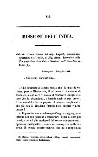 Annali della propagazione della fede raccolta periodica delle lettere dei vescovi e dei missionarj delle missioni nei due mondi ... che forma il seguito delle Lettere edificanti