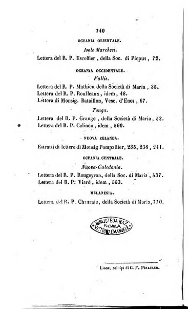 Annali della propagazione della fede raccolta periodica delle lettere dei vescovi e dei missionarj delle missioni nei due mondi ... che forma il seguito delle Lettere edificanti