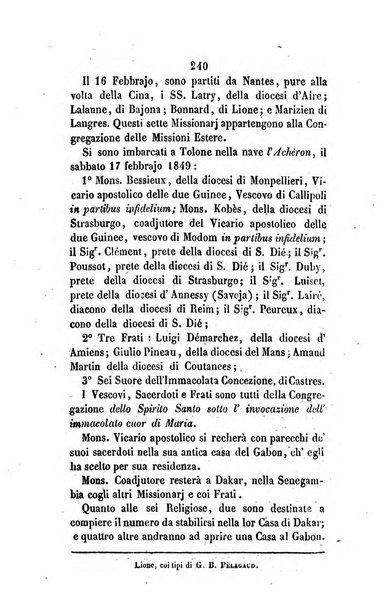 Annali della propagazione della fede raccolta periodica delle lettere dei vescovi e dei missionarj delle missioni nei due mondi ... che forma il seguito delle Lettere edificanti