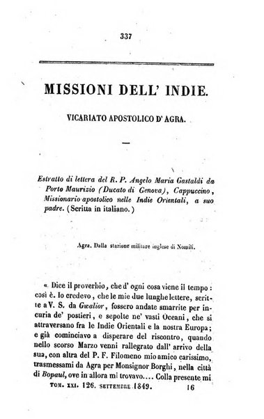 Annali della propagazione della fede raccolta periodica delle lettere dei vescovi e dei missionarj delle missioni nei due mondi ... che forma il seguito delle Lettere edificanti