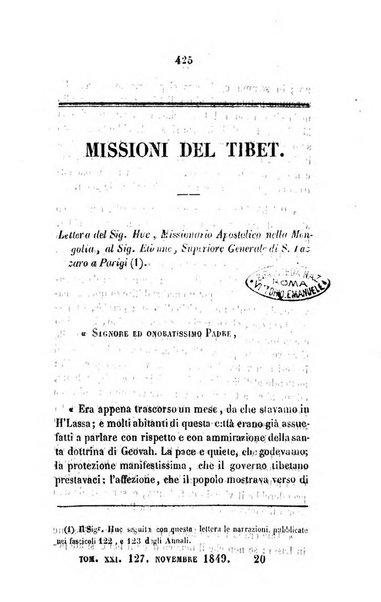 Annali della propagazione della fede raccolta periodica delle lettere dei vescovi e dei missionarj delle missioni nei due mondi ... che forma il seguito delle Lettere edificanti