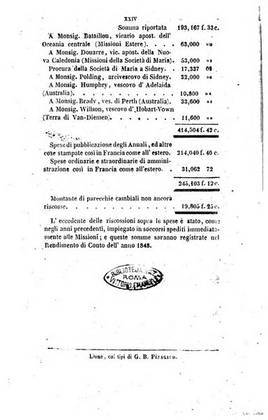 Annali della propagazione della fede raccolta periodica delle lettere dei vescovi e dei missionarj delle missioni nei due mondi ... che forma il seguito delle Lettere edificanti