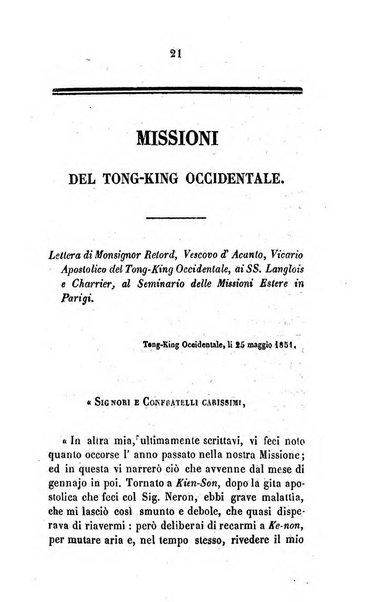 Annali della propagazione della fede raccolta periodica delle lettere dei vescovi e dei missionarj delle missioni nei due mondi ... che forma il seguito delle Lettere edificanti