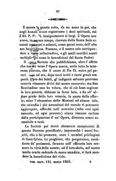 Annali della propagazione della fede raccolta periodica delle lettere dei vescovi e dei missionarj delle missioni nei due mondi ... che forma il seguito delle Lettere edificanti