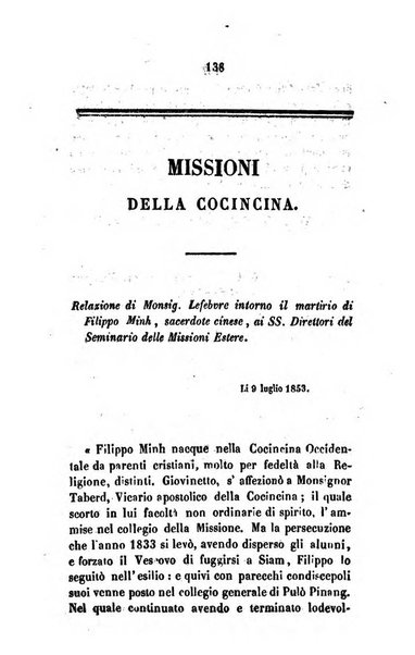 Annali della propagazione della fede raccolta periodica delle lettere dei vescovi e dei missionarj delle missioni nei due mondi ... che forma il seguito delle Lettere edificanti