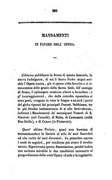 Annali della propagazione della fede raccolta periodica delle lettere dei vescovi e dei missionarj delle missioni nei due mondi ... che forma il seguito delle Lettere edificanti