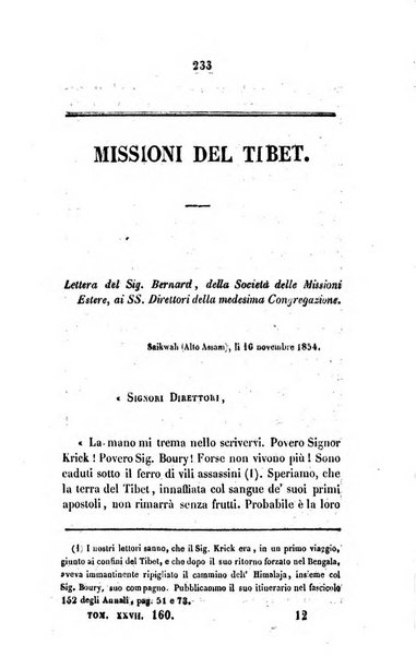 Annali della propagazione della fede raccolta periodica delle lettere dei vescovi e dei missionarj delle missioni nei due mondi ... che forma il seguito delle Lettere edificanti