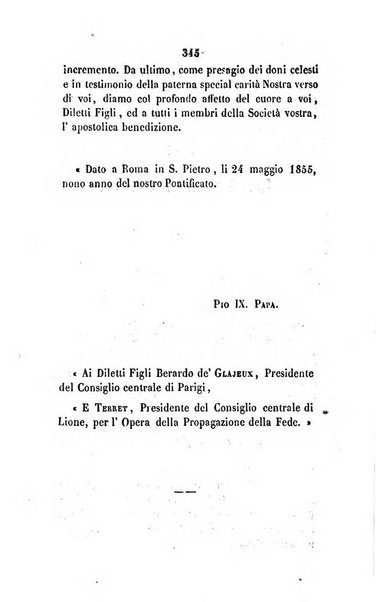 Annali della propagazione della fede raccolta periodica delle lettere dei vescovi e dei missionarj delle missioni nei due mondi ... che forma il seguito delle Lettere edificanti