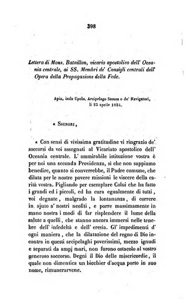 Annali della propagazione della fede raccolta periodica delle lettere dei vescovi e dei missionarj delle missioni nei due mondi ... che forma il seguito delle Lettere edificanti