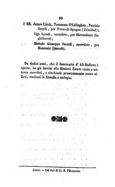 Annali della propagazione della fede raccolta periodica delle lettere dei vescovi e dei missionarj delle missioni nei due mondi ... che forma il seguito delle Lettere edificanti