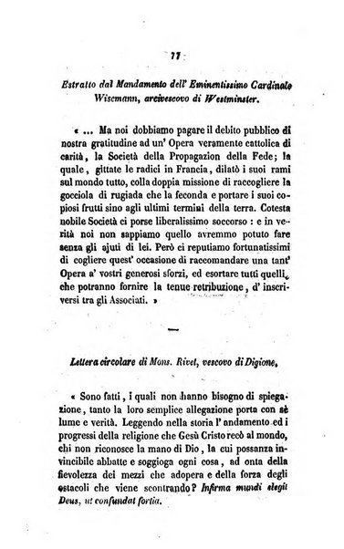 Annali della propagazione della fede raccolta periodica delle lettere dei vescovi e dei missionarj delle missioni nei due mondi ... che forma il seguito delle Lettere edificanti