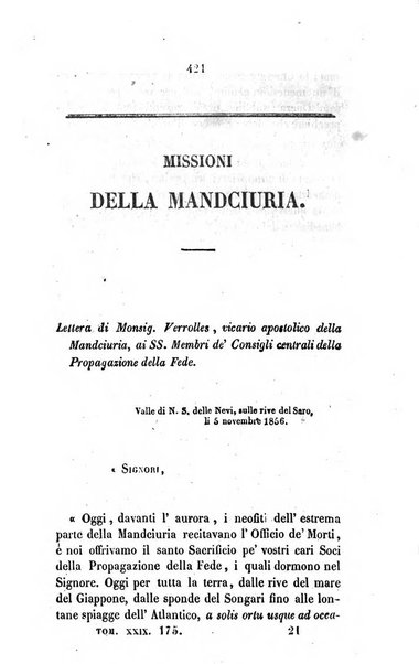 Annali della propagazione della fede raccolta periodica delle lettere dei vescovi e dei missionarj delle missioni nei due mondi ... che forma il seguito delle Lettere edificanti