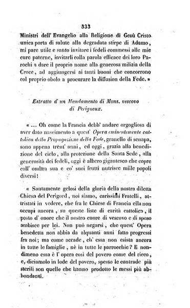 Annali della propagazione della fede raccolta periodica delle lettere dei vescovi e dei missionarj delle missioni nei due mondi ... che forma il seguito delle Lettere edificanti