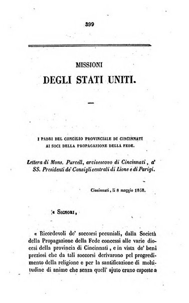 Annali della propagazione della fede raccolta periodica delle lettere dei vescovi e dei missionarj delle missioni nei due mondi ... che forma il seguito delle Lettere edificanti