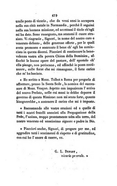 Annali della propagazione della fede raccolta periodica delle lettere dei vescovi e dei missionarj delle missioni nei due mondi ... che forma il seguito delle Lettere edificanti