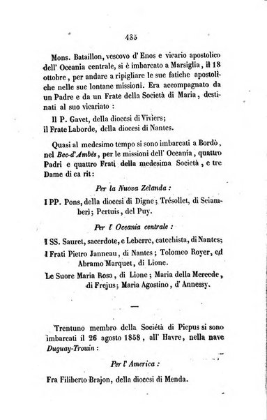 Annali della propagazione della fede raccolta periodica delle lettere dei vescovi e dei missionarj delle missioni nei due mondi ... che forma il seguito delle Lettere edificanti