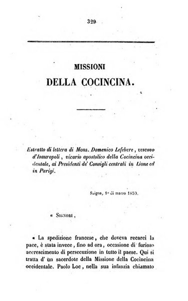 Annali della propagazione della fede raccolta periodica delle lettere dei vescovi e dei missionarj delle missioni nei due mondi ... che forma il seguito delle Lettere edificanti