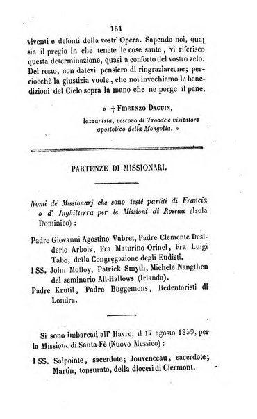 Annali della propagazione della fede raccolta periodica delle lettere dei vescovi e dei missionarj delle missioni nei due mondi ... che forma il seguito delle Lettere edificanti