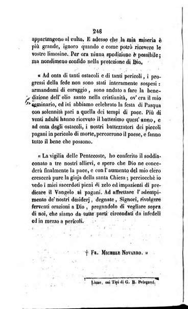 Annali della propagazione della fede raccolta periodica delle lettere dei vescovi e dei missionarj delle missioni nei due mondi ... che forma il seguito delle Lettere edificanti