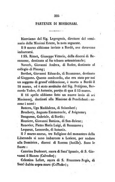 Annali della propagazione della fede raccolta periodica delle lettere dei vescovi e dei missionarj delle missioni nei due mondi ... che forma il seguito delle Lettere edificanti