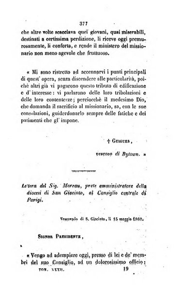 Annali della propagazione della fede raccolta periodica delle lettere dei vescovi e dei missionarj delle missioni nei due mondi ... che forma il seguito delle Lettere edificanti