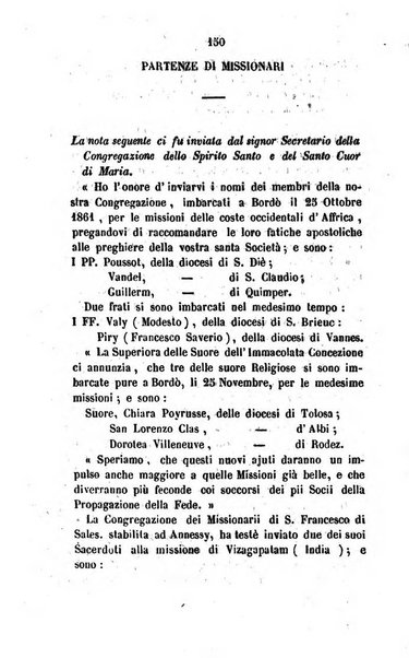 Annali della propagazione della fede raccolta periodica delle lettere dei vescovi e dei missionarj delle missioni nei due mondi ... che forma il seguito delle Lettere edificanti