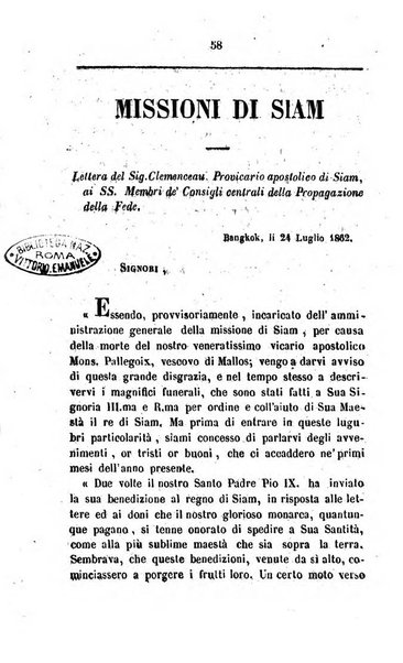 Annali della propagazione della fede raccolta periodica delle lettere dei vescovi e dei missionarj delle missioni nei due mondi ... che forma il seguito delle Lettere edificanti