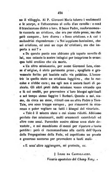 Annali della propagazione della fede raccolta periodica delle lettere dei vescovi e dei missionarj delle missioni nei due mondi ... che forma il seguito delle Lettere edificanti