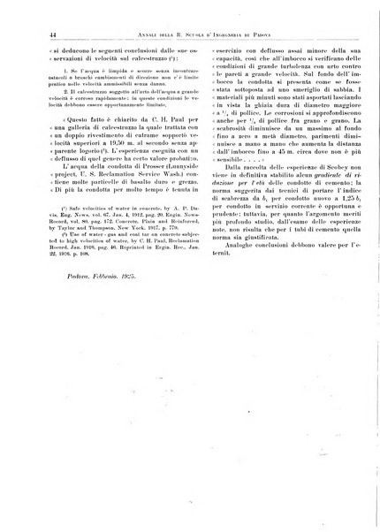 Annali della Scuola d'ingegneria di Padova